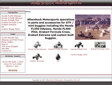 Tablet Screenshot of aftershockmotorsports.com